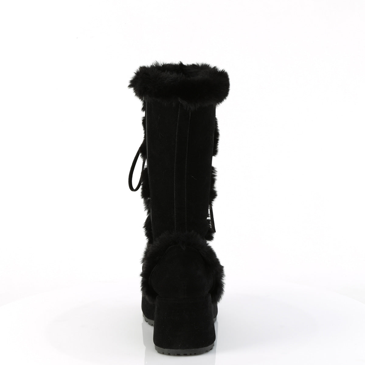 Demonia Cult Essential | "Cubby-311" Boots - Black Vegan Suede