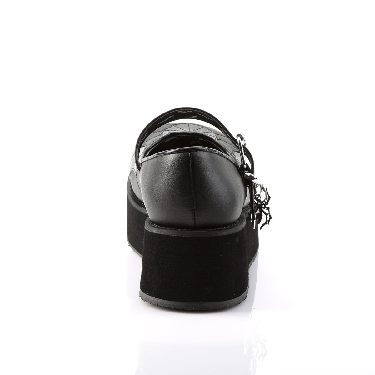 Demonia Cult Signature | "Sprite-05" Platforms - Black Vegan Leather-Black Patent