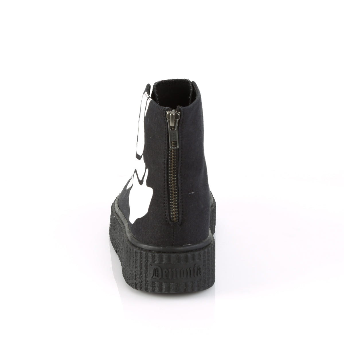 Demonia Cult Signature | "Sneeker-252" Sneakers - Black Canvas