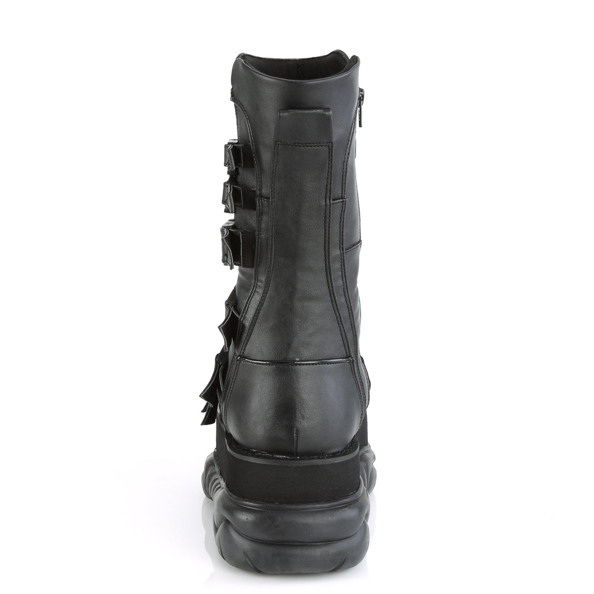 Demonia Cult Essential | "Neptune-210" Boots - Black Vegan Leather
