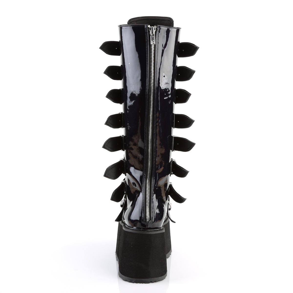 Demonia Cult Great Value | "Damned-318" Boots - Black Hologram Vegan Leather