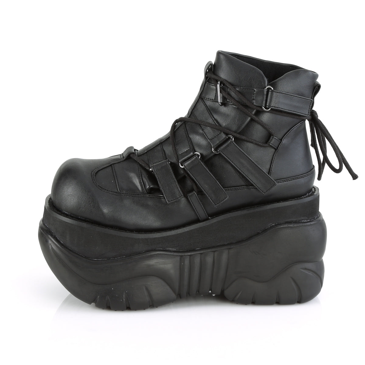 Demonia Cult Exclusive | "Boxer-13" Boots - Black Vegan Leather