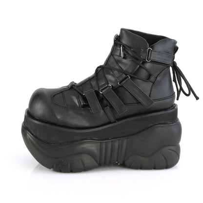 Demonia Cult Exclusive | "Boxer-13" Boots - Black Vegan Leather