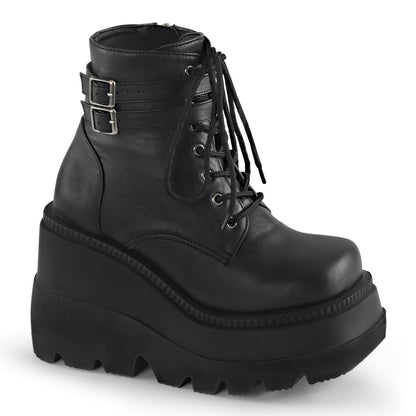 Demonia Cult Classic | "Shaker-52" Boots - Black Vegan Leather