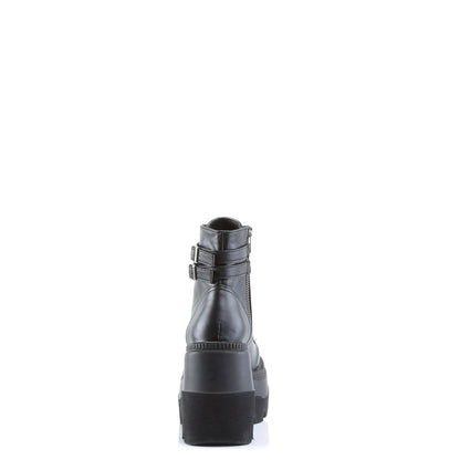 Demonia Cult Classic | "Shaker-52" Boots - Black Vegan Leather