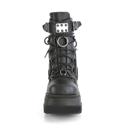 Demonia Cult Essential | "Shaker-60" Boots - Black Vegan Leather