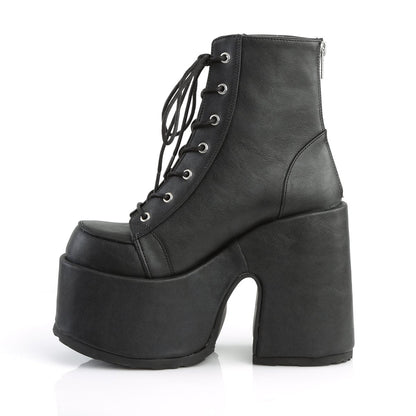 Demonia Cult Everyday | "Camel-203" Boots - Black Vegan Leather
