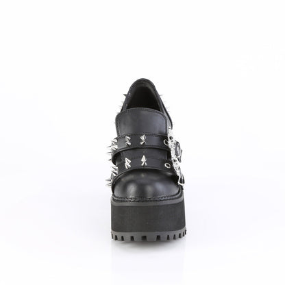Demonia Cult Classic | "Assault-38" Boots - Black Vegan Leather