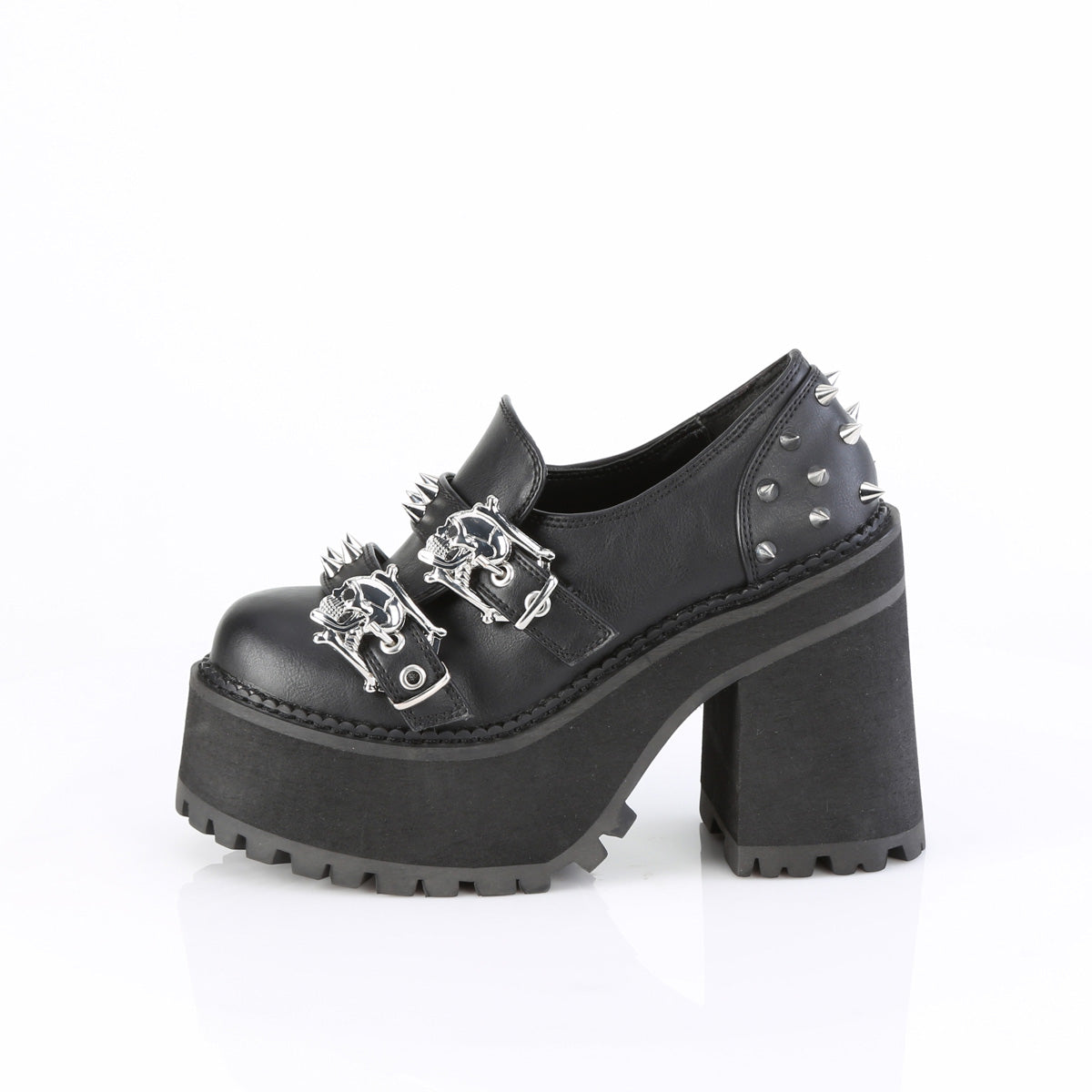 Demonia Cult Classic | "Assault-38" Boots - Black Vegan Leather