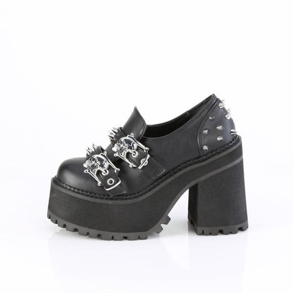 Demonia Cult Classic | "Assault-38" Boots - Black Vegan Leather
