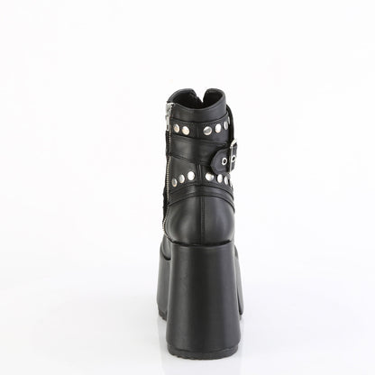 Demonia Cult Value | "Camel-70" Boots - Black Vegan Leather