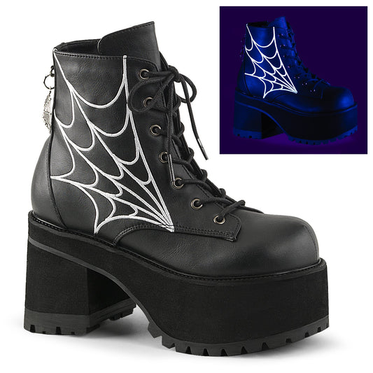 Demonia Cult Great Value | "Ranger-105" Boots - Black Vegan Leather
