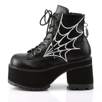 Demonia Cult Great Value | "Ranger-105" Boots - Black Vegan Leather