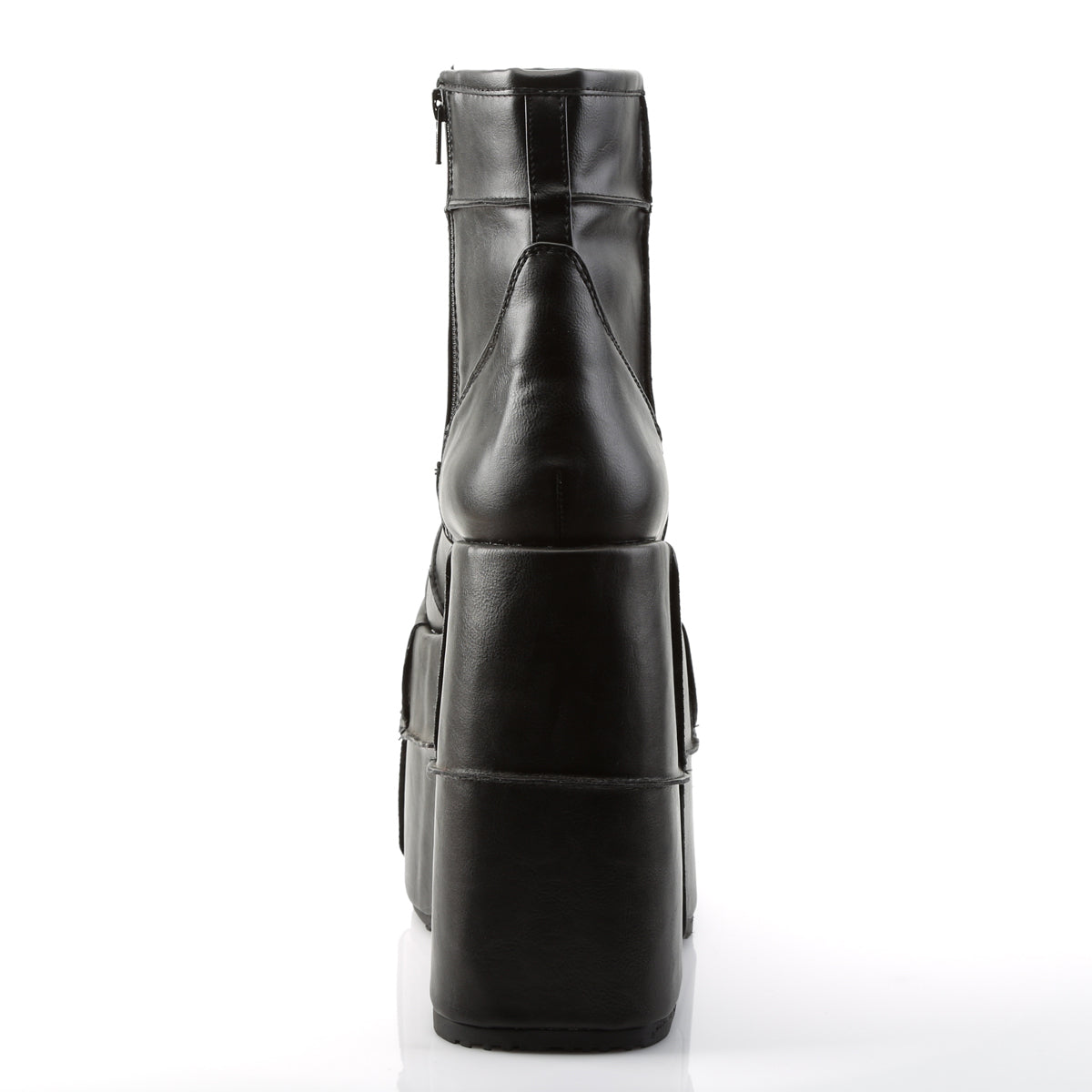 Demonia Cult Quality | "Stack-201" Boots - Black Vegan Leather
