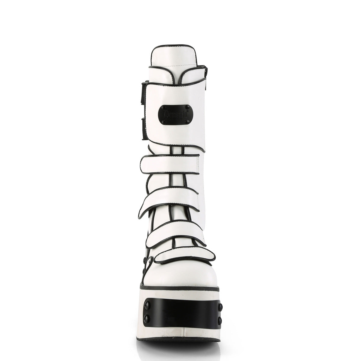 Demonia Cult Everyday | "Kera-108" Boots - White Vegan Leather