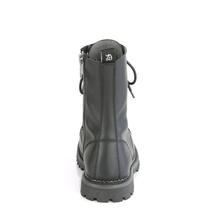 Demonia Cult Value | "Riot-10" Boots - Black Vegan Leather