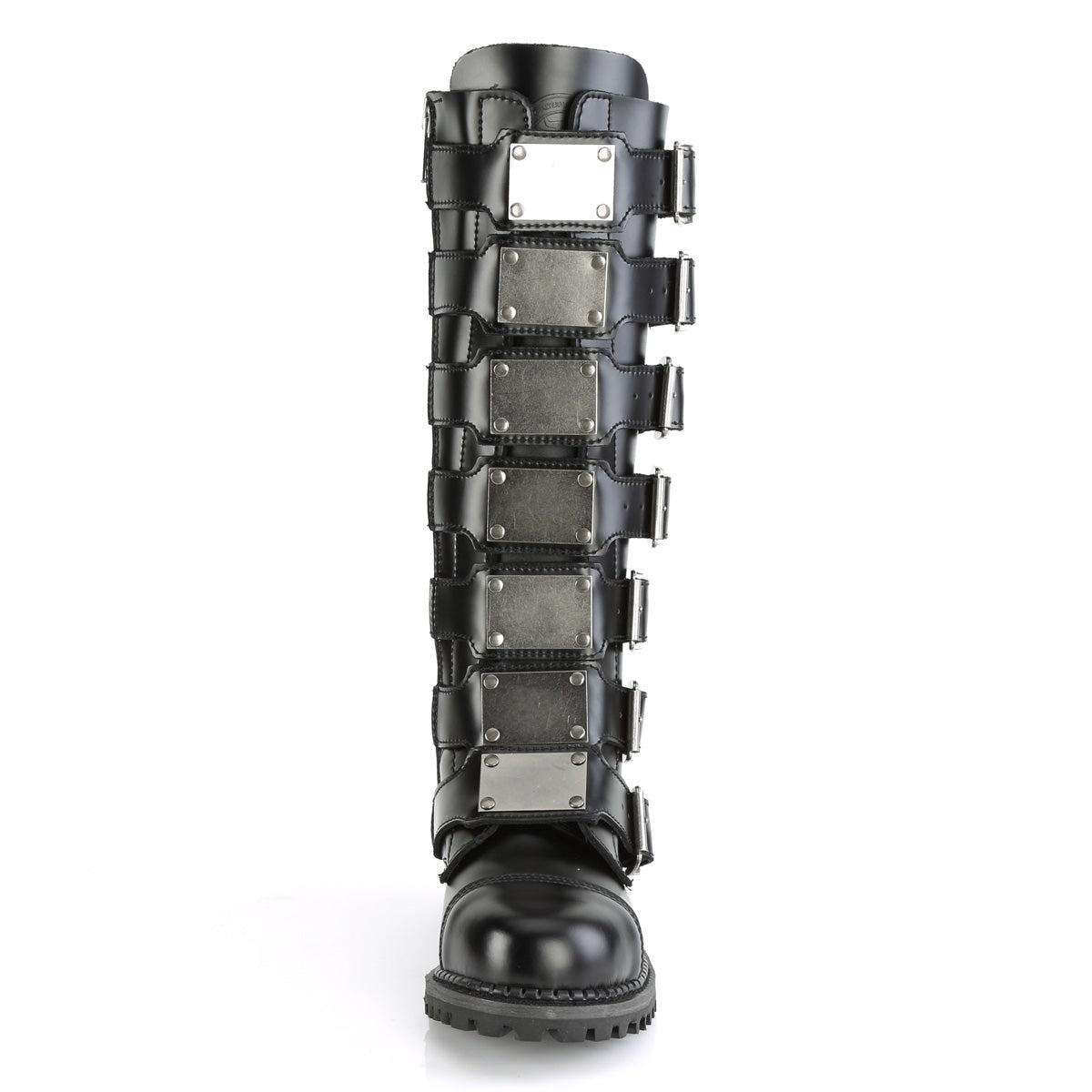 Demonia Cult Exclusive | "Riot-21MP" Boots - Black Leather