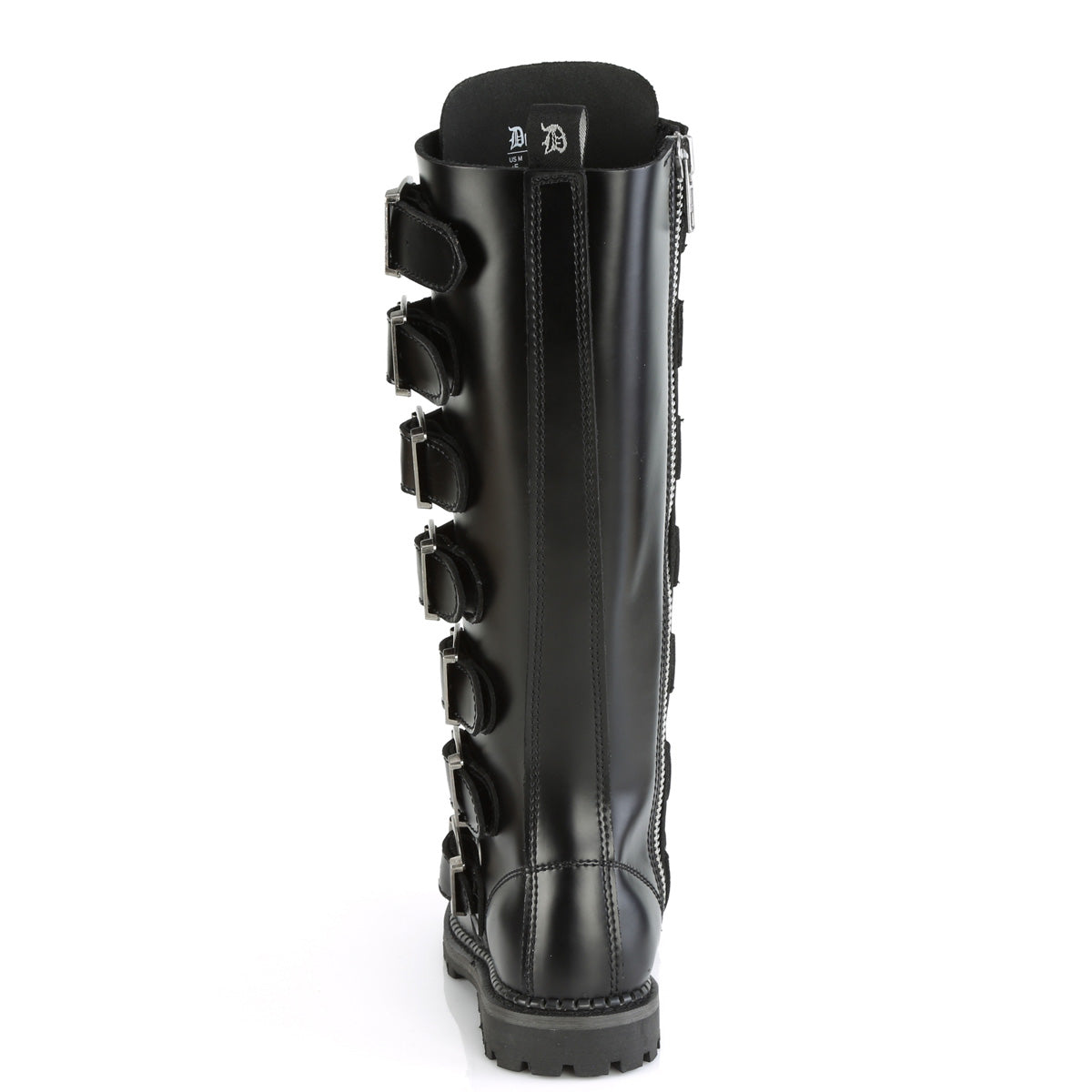 Demonia Cult Exclusive | "Riot-21MP" Boots - Black Leather