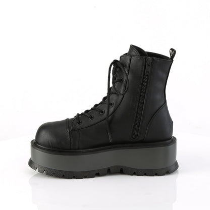 Demonia Cult Signature | "Slacker-55" Boots - Black Vegan Leather