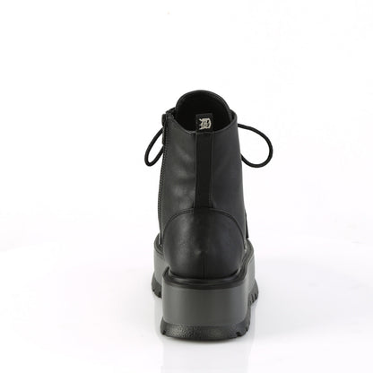Demonia Cult Signature | "Slacker-55" Boots - Black Vegan Leather