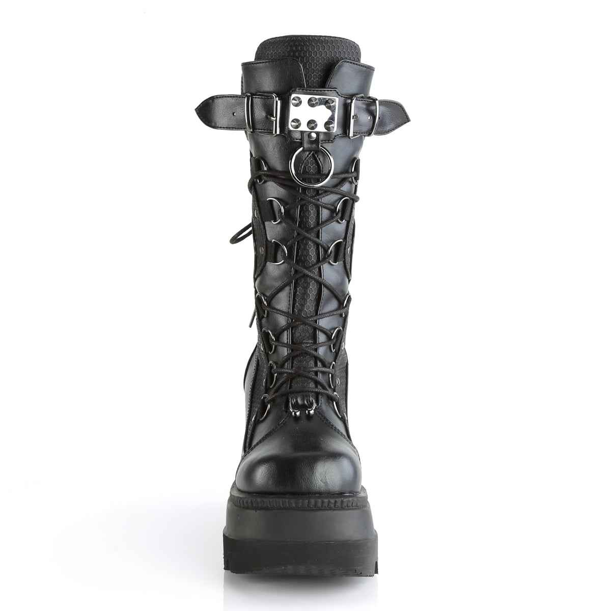 Demonia Cult Exclusive | "Shaker-70" Boots - Black Vegan Leather