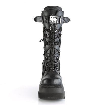 Demonia Cult Exclusive | "Shaker-70" Boots - Black Vegan Leather