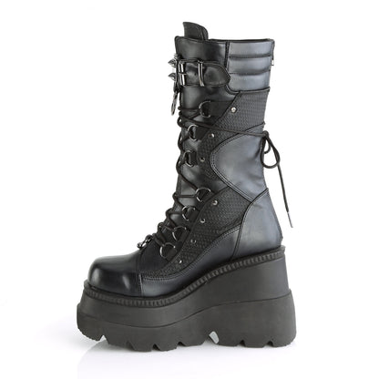 Demonia Cult Exclusive | "Shaker-70" Boots - Black Vegan Leather