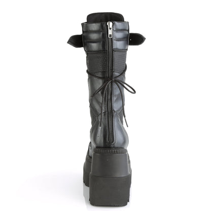 Demonia Cult Exclusive | "Shaker-70" Boots - Black Vegan Leather