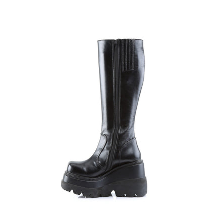 Demonia Cult Classic | "Shaker-100" Boots - Black Vegan Leather