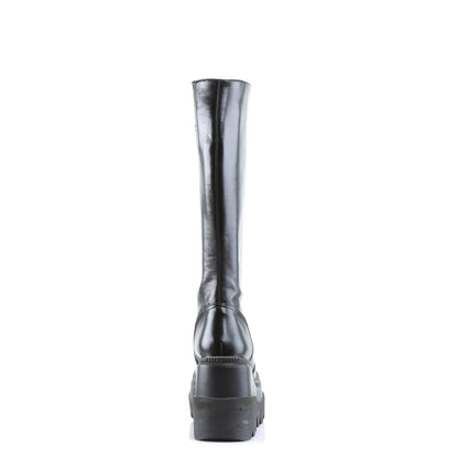 Demonia Cult Classic | "Shaker-100" Boots - Black Vegan Leather