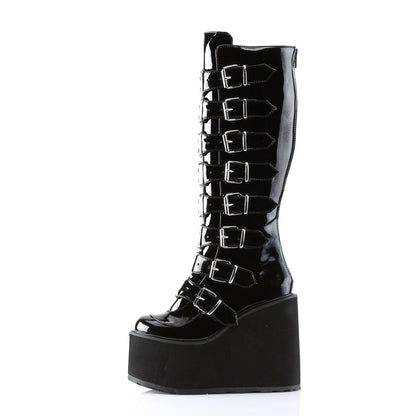 Demonia Cult Essential | "Swing-815" Boots - Black Patent