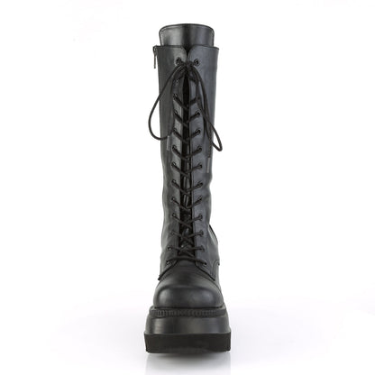 Demonia Cult Value | "Shaker-72" Boots - Black Vegan Leather