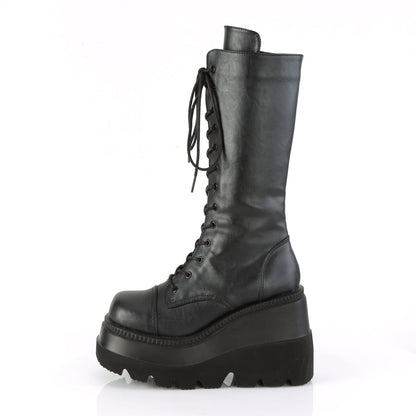 Demonia Cult Value | "Shaker-72" Boots - Black Vegan Leather