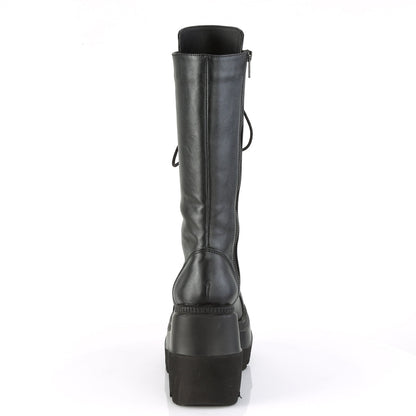 Demonia Cult Value | "Shaker-72" Boots - Black Vegan Leather