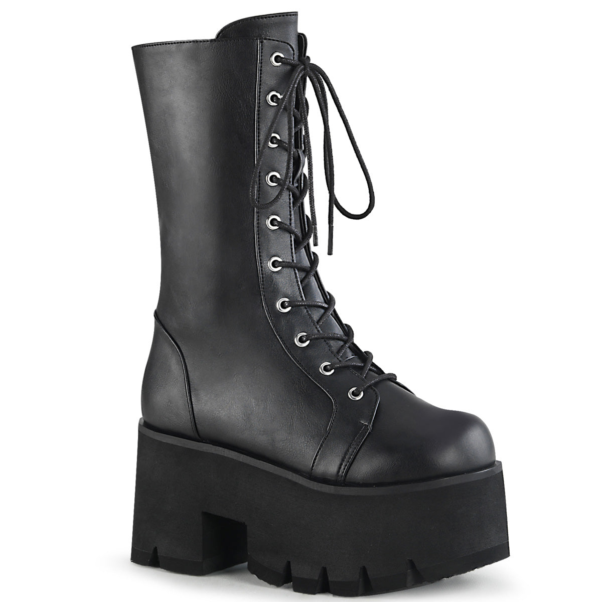 Demonia Cult Classic | "Ashes-105" Boots - Black Vegan Leather