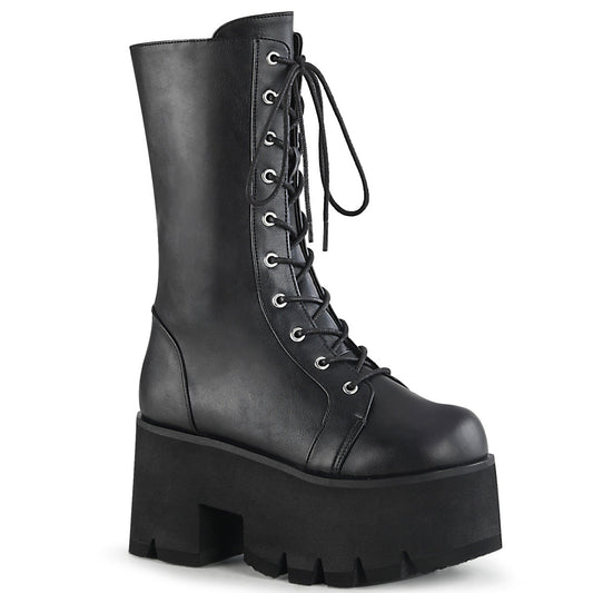 Demonia Cult Classic | "Ashes-105" Boots - Black Vegan Leather