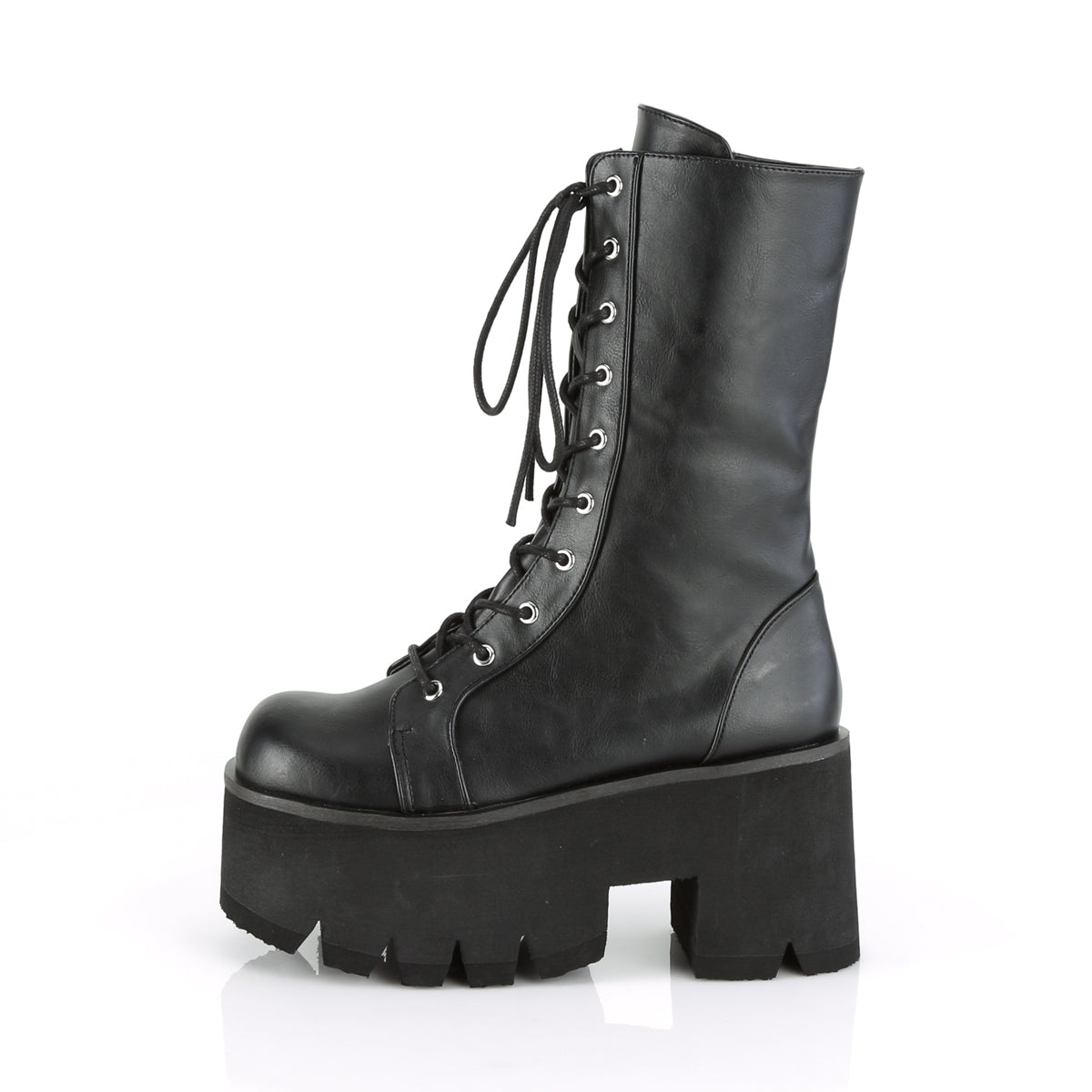 Demonia Cult Classic | "Ashes-105" Boots - Black Vegan Leather