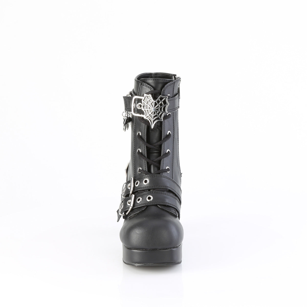 Demonia Cult Essential | "Gothika-66" Boots - Black Vegan Leather