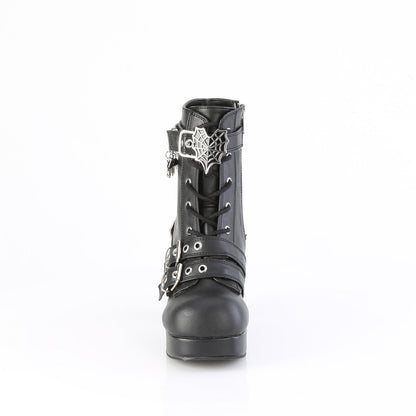 Demonia Cult Essential | "Gothika-66" Boots - Black Vegan Leather