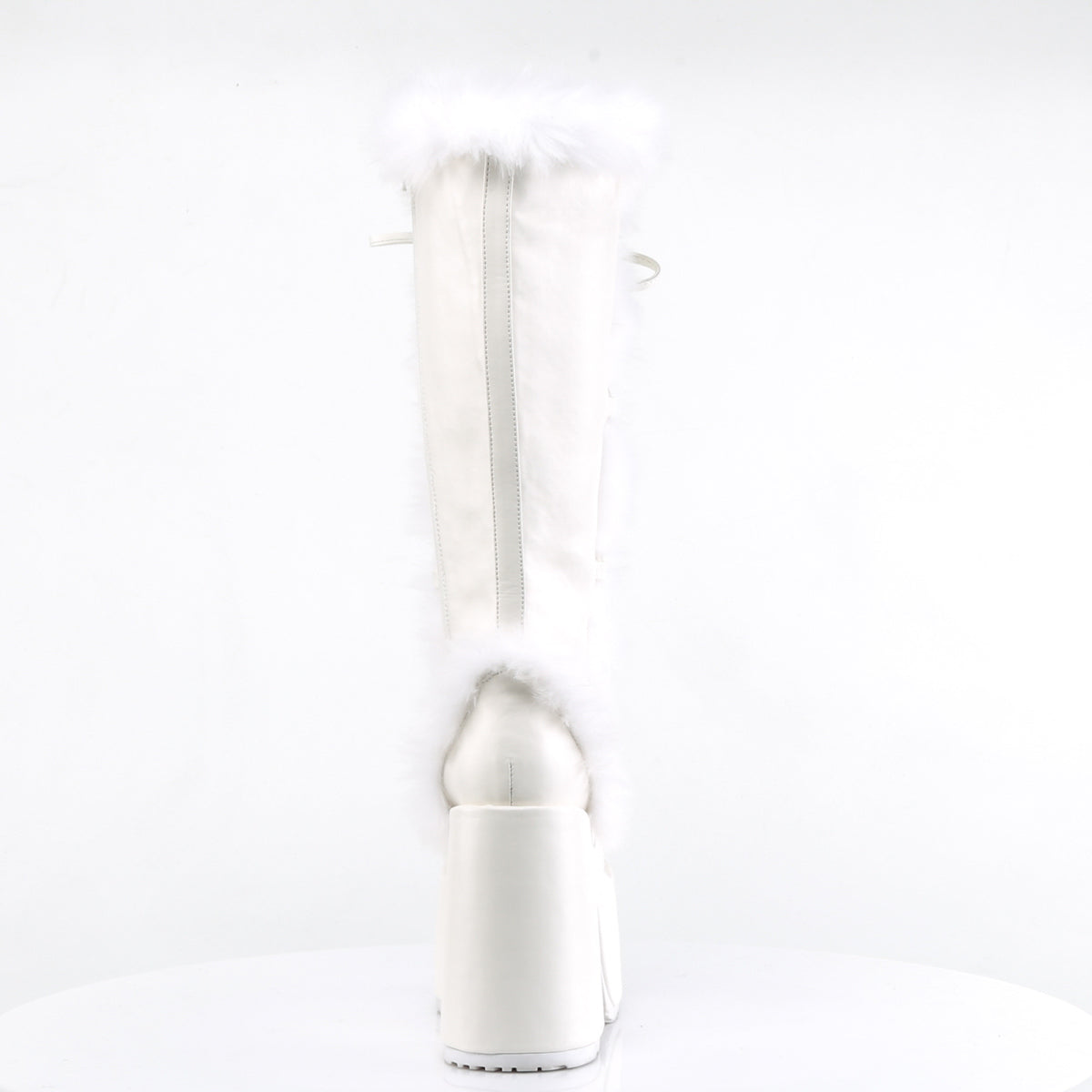 Demonia Cult Classic | "Camel-311" Boots - White Vegan Leather
