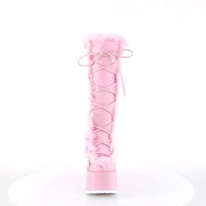 Demonia Cult Essential | "Camel-311" Boots - Pastel Pink Vegan Leather