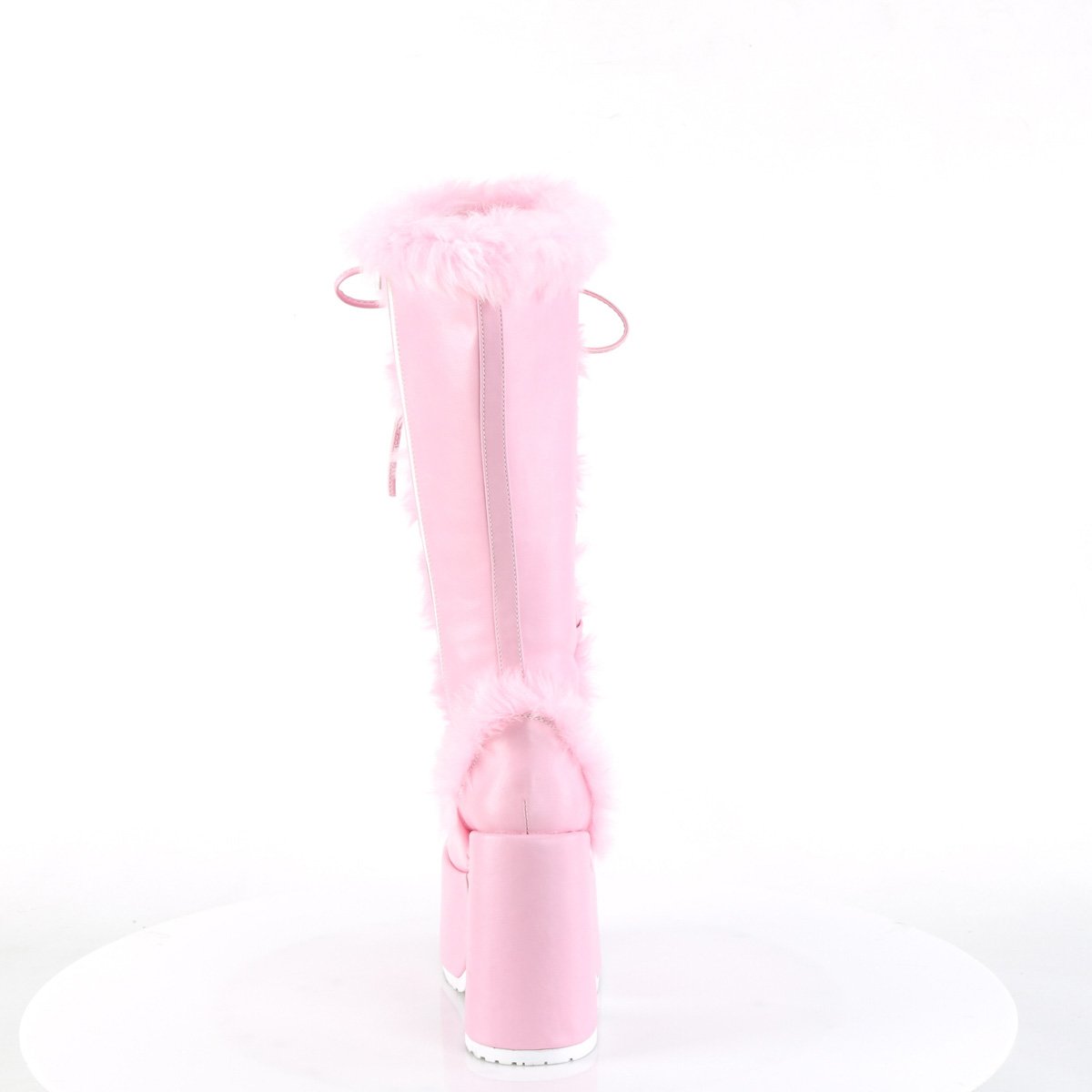 Demonia Cult Essential | "Camel-311" Boots - Pastel Pink Vegan Leather