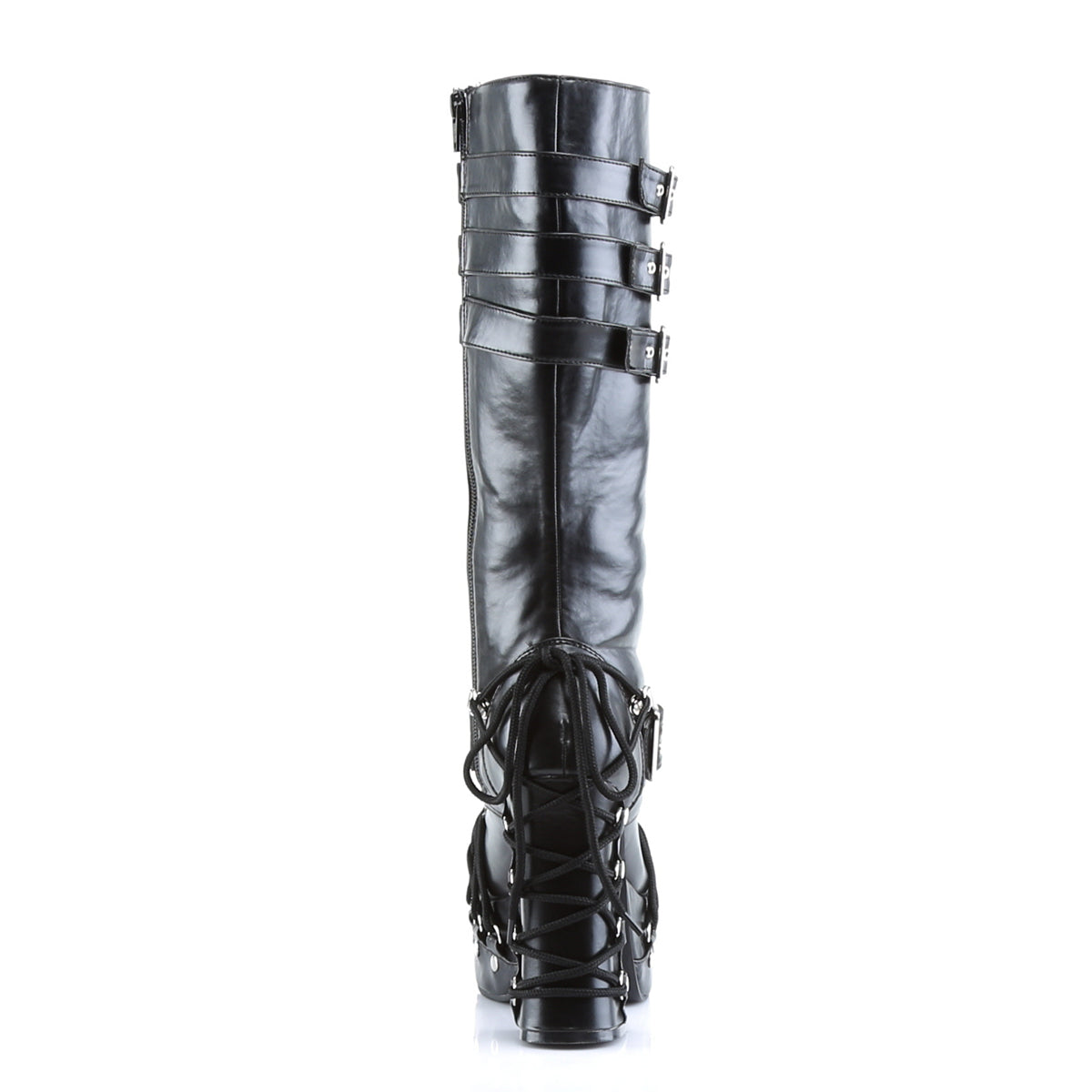Demonia Cult Latest | "Charade-206" Boots - Black Vegan Leather