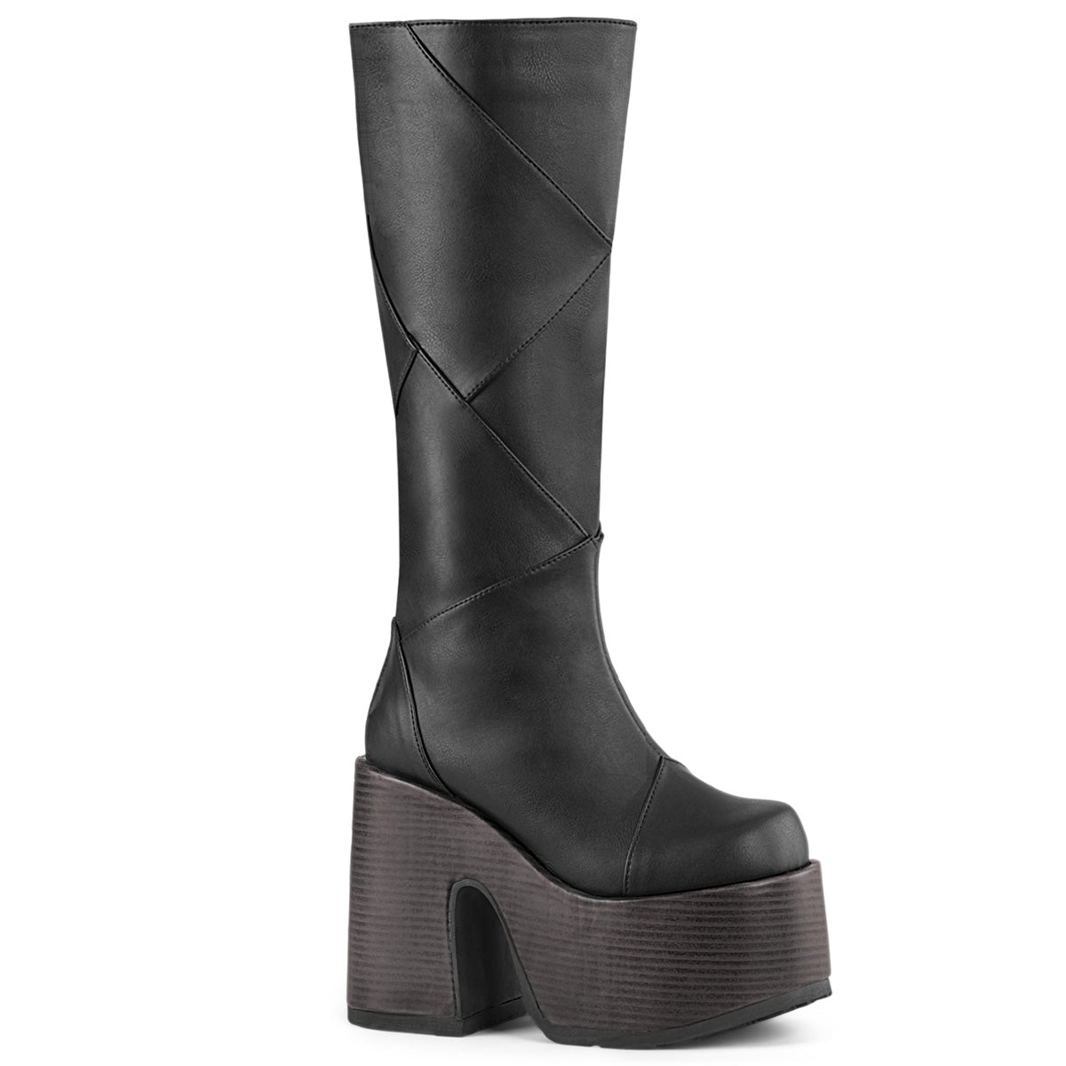Demonia Cult Quality | "Camel-280" Boots - Black Vegan Leather