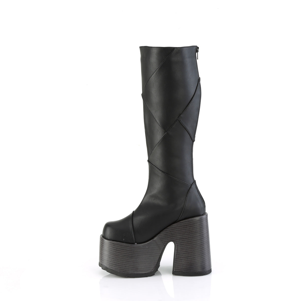 Demonia Cult Quality | "Camel-280" Boots - Black Vegan Leather