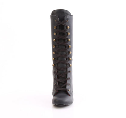 Demonia Cult Exclusive | "Vivika-205" Boots - Black Vegan Leather