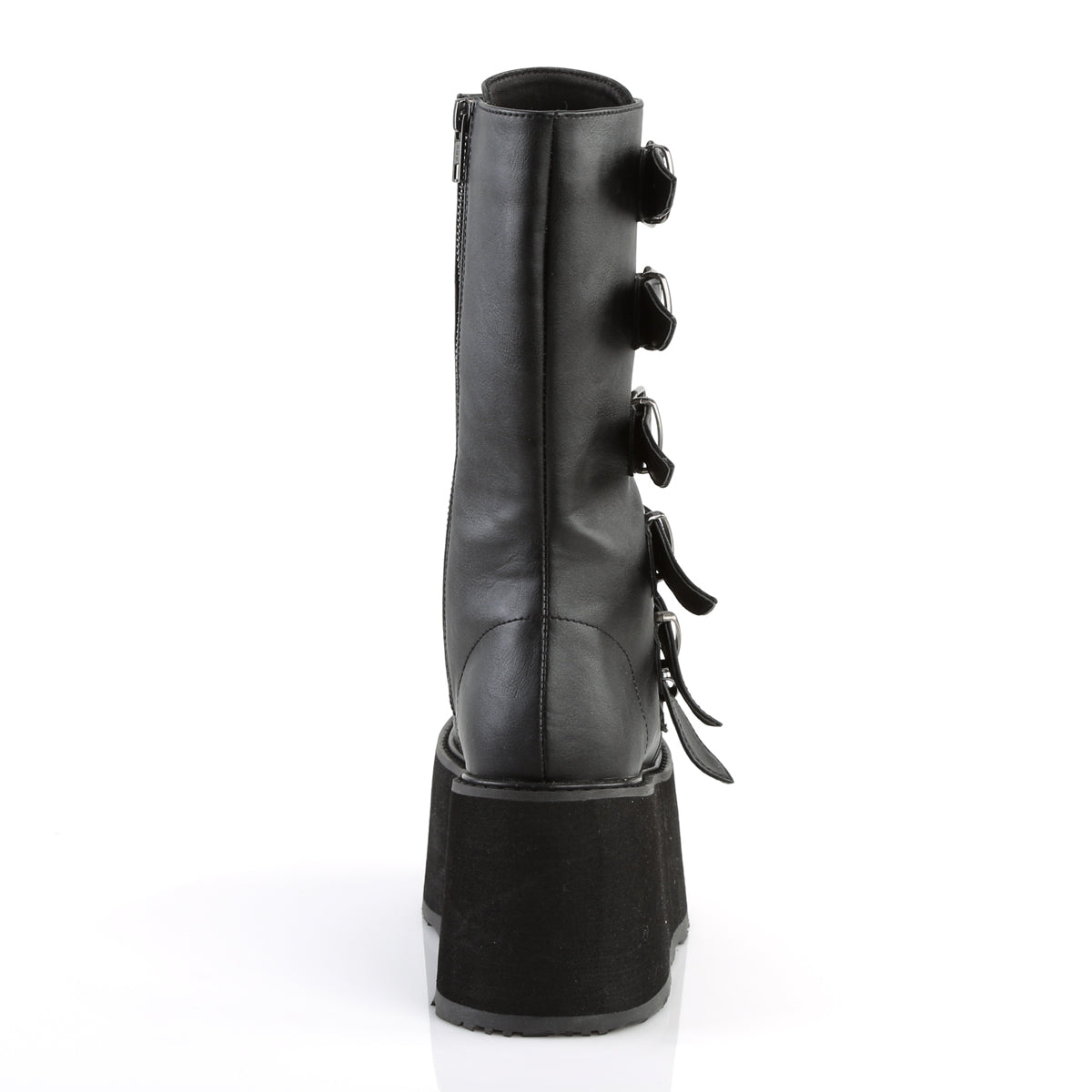 Demonia Cult Signature | "Damned-225" Boots - Black Vegan Leather