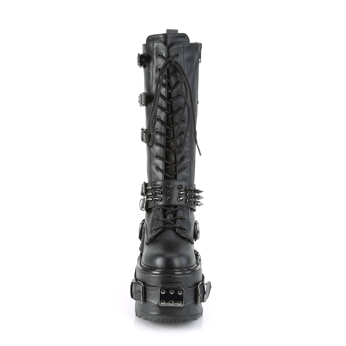 Demonia Cult Classic | "Swing-327" Boots - Black Vegan Leather
