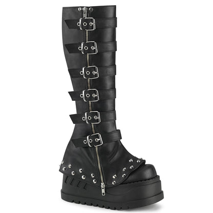 Demonia Cult Everyday | "Stomp-223" Boots - Black Vegan Leather