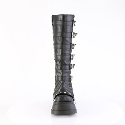 Demonia Cult Everyday | "Stomp-223" Boots - Black Vegan Leather